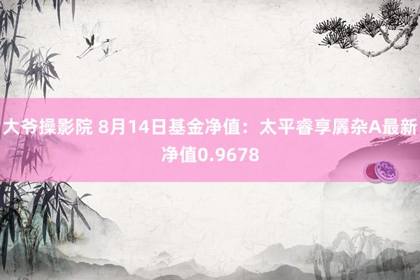 大爷操影院 8月14日基金净值：太平睿享羼杂A最新净值0.9678