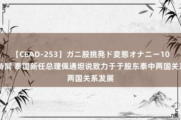 【CEAD-253】ガニ股挑発ド変態オナニー100人8時間 泰国新任总理佩通坦说致力于于股东泰中两国关系发展